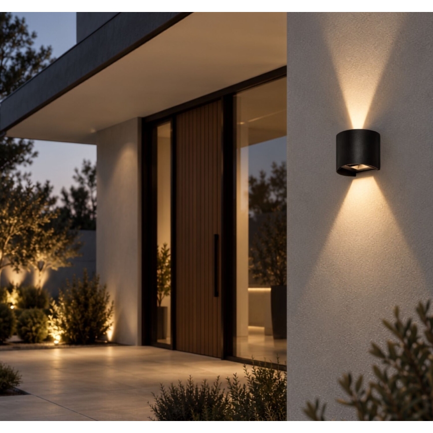 Rabalux - LED udendørs væglampe LED/5W/230V 2700/4000/6500K IP54 sort