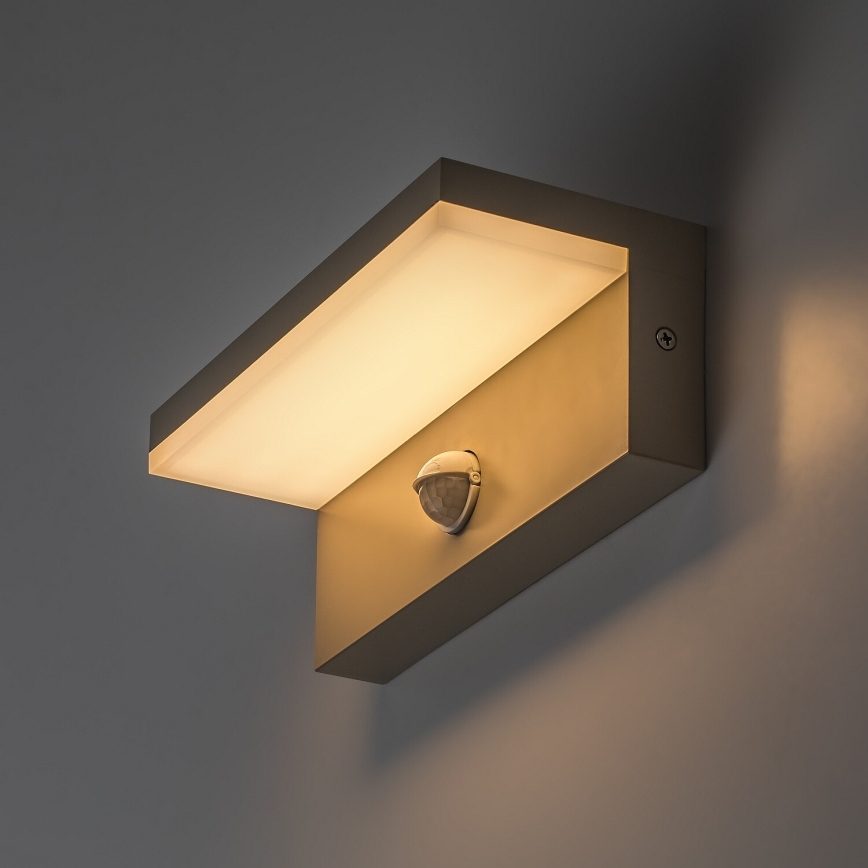 Rabalux - LED udendørs væglampe med sensor LED/9W/230V IP54 beige