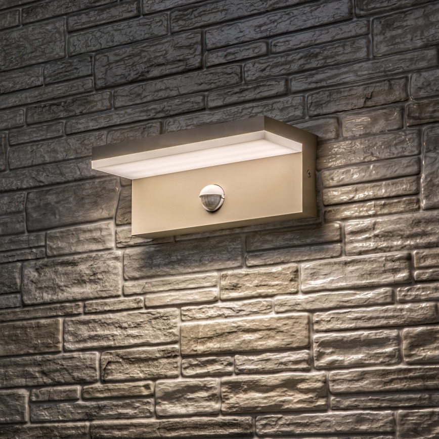 Rabalux - LED udendørs væglampe med sensor LED/9W/230V IP54 beige
