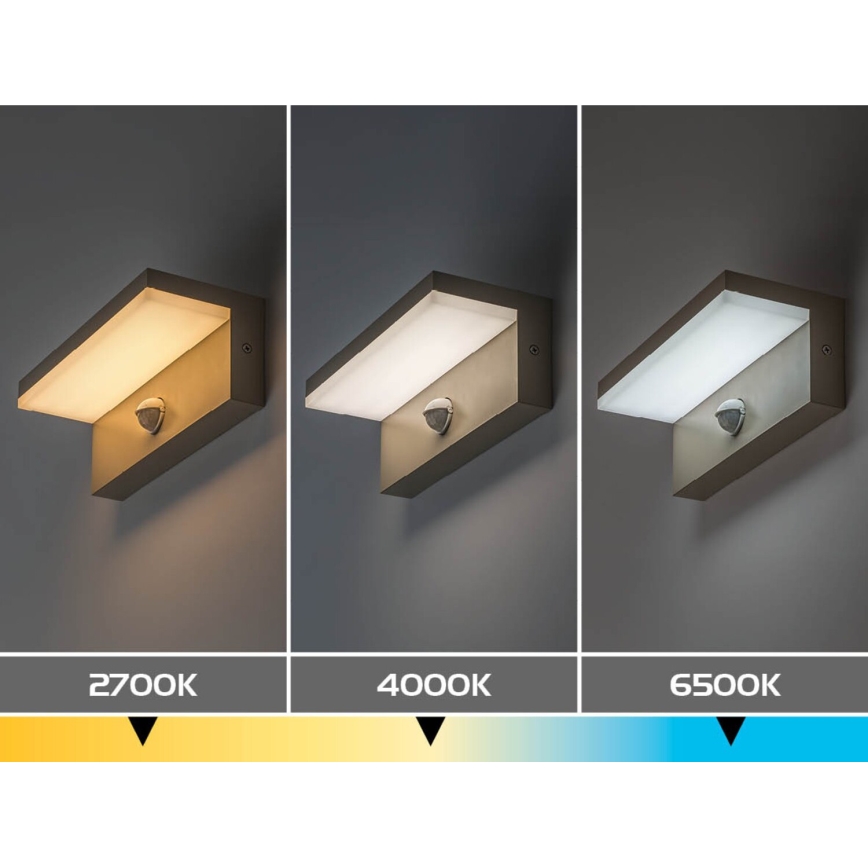 Rabalux - LED udendørs væglampe med sensor LED/9W/230V IP54 beige