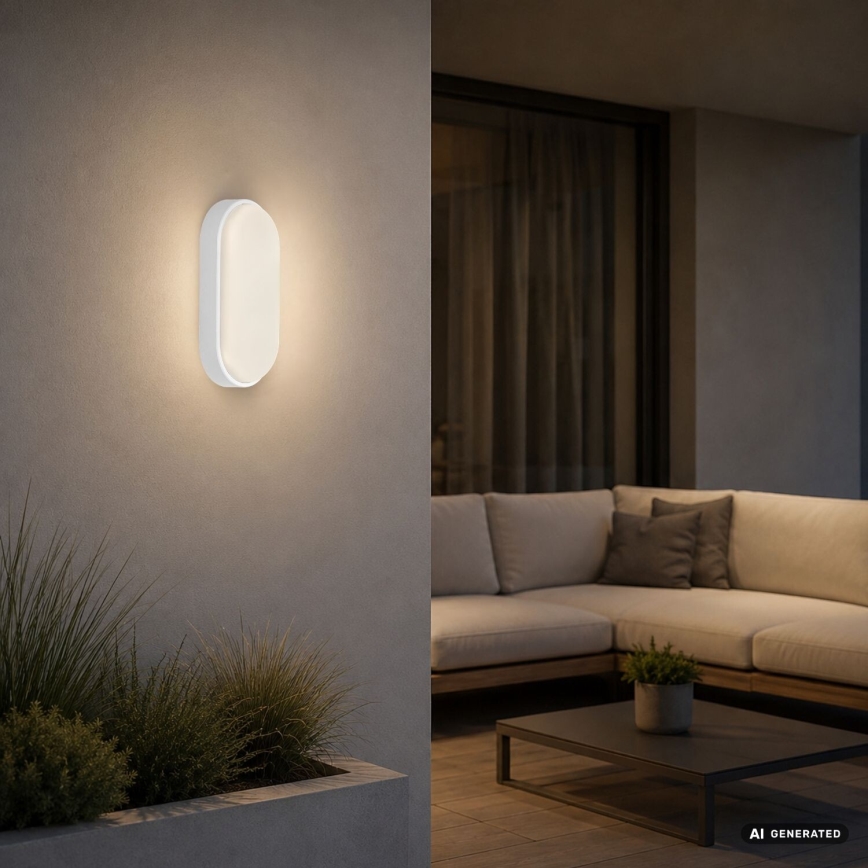 Rabalux - LED udendørs vægarmatur LED/14W/230V IP54 hvid