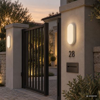 Rabalux - LED udendørs vægarmatur LED/14W/230V IP54 hvid