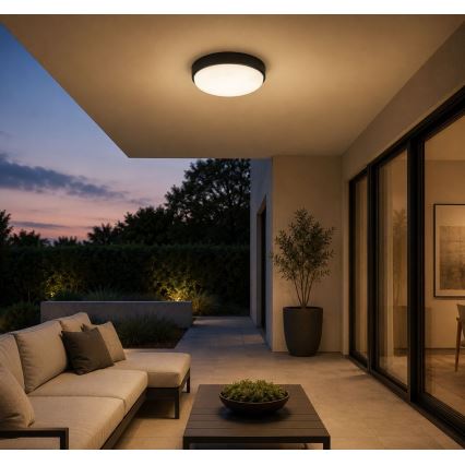 Rabalux - LED udendørs loftlampe LED/14W/230V IP54 sort