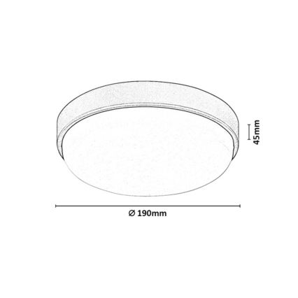 Rabalux - LED Udendørs loftlampe LED/14W/230V IP54 hvid
