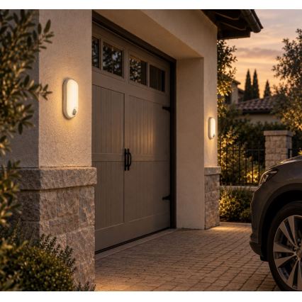 Rabalux - LED udendørs loftlampe med sensor LED/15W/230V IP65 hvid
