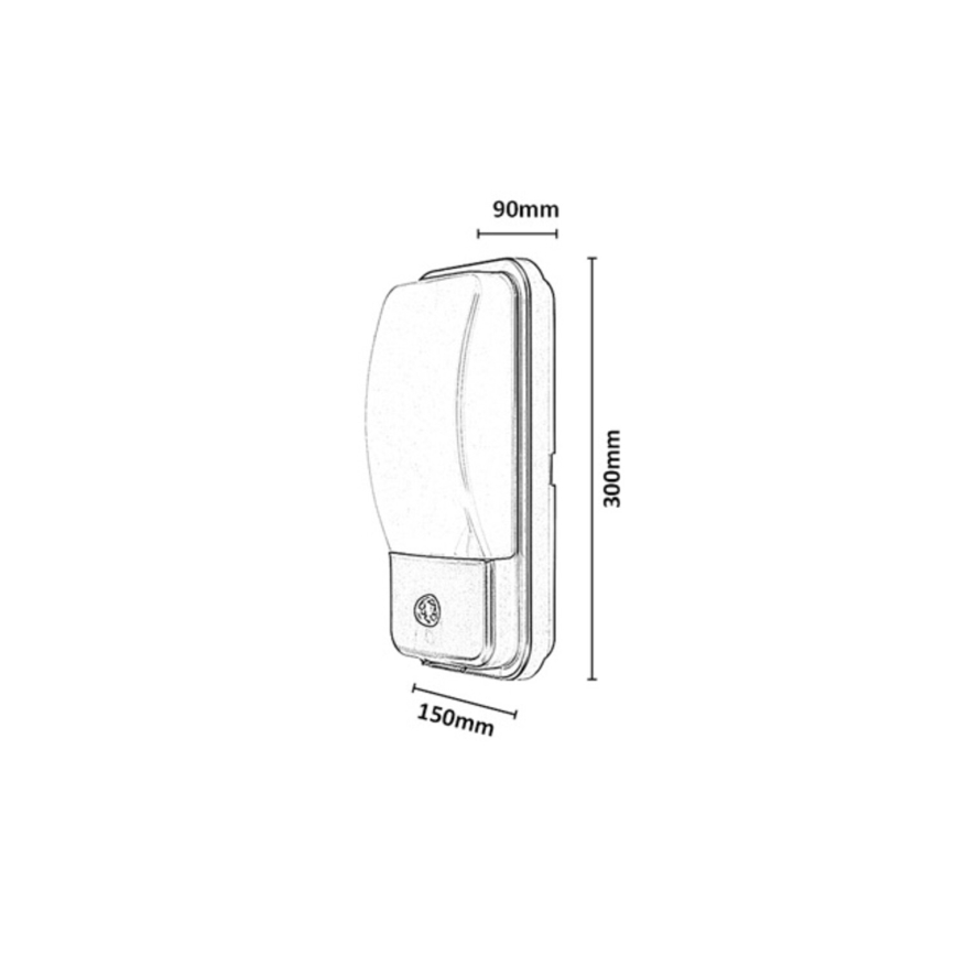 Rabalux - LED udendørs væglampe med bevægelsessensor LED/20W/230V IP65