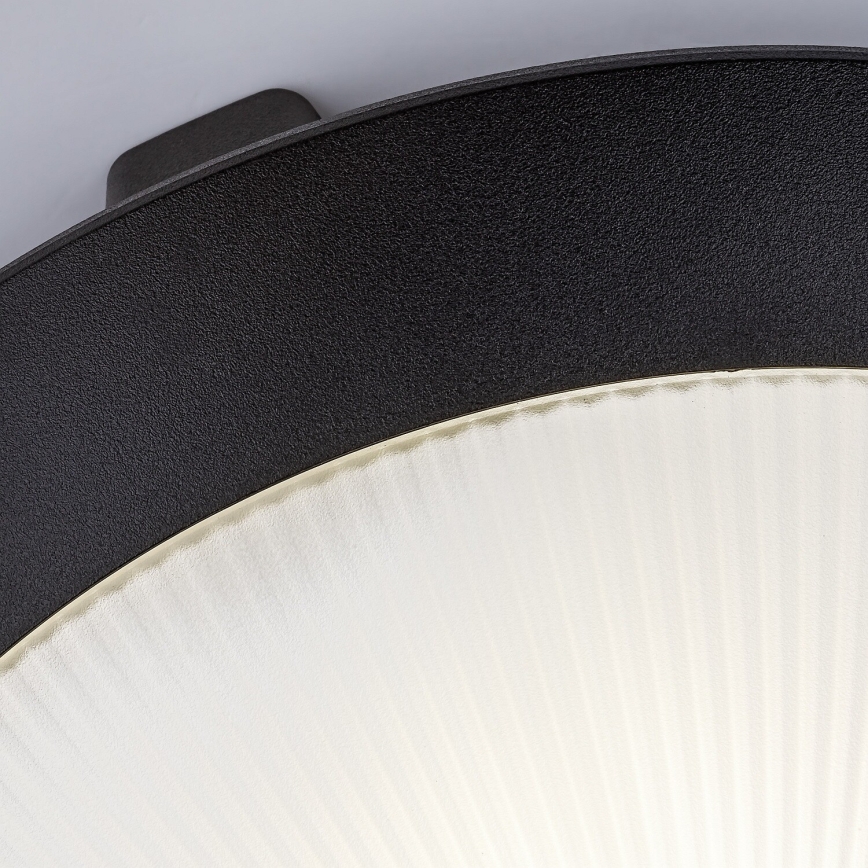 Rabalux - Udendørs loftlampe 1xE27/9W/230V IP65 Ø 30 cm sort