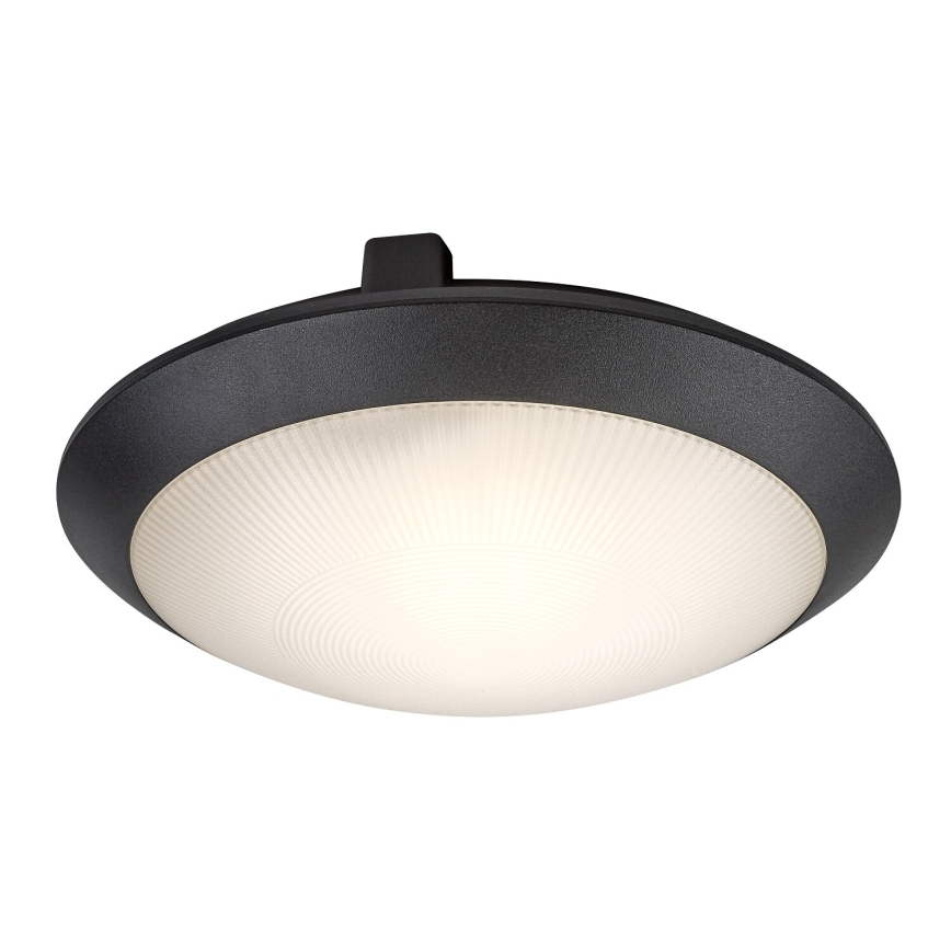 Rabalux - Udendørs loftlampe 1xE27/9W/230V IP65 Ø 30 cm sort