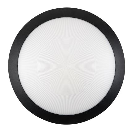 Rabalux - Udendørs loftlampe med bevægelsessensor 1xE27/9W/230V IP65 Ø 30 cm sort