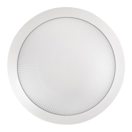 Rabalux - Udendørs loftlampe med bevægelsessensor 1xE27/9W/230V IP65 Ø 30 cm hvid
