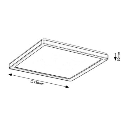 Rabalux - Udendørs LED loftlampe dæmpbar LED/15W/230V Wi-Fi Tuya 2700-6500K IP44 + fjernbetjening