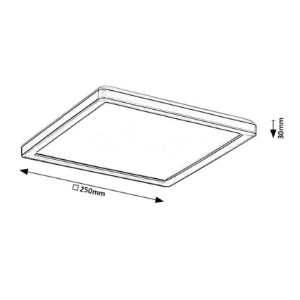 Rabalux - Udendørs LED loftlampe dæmpbar LED/15W/230V Wi-Fi Tuya 2700-6500K IP44 + fjernbetjening