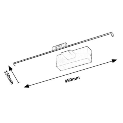 Rabalux - LED gallerilampe LED/8W/230V 3000K 45 cm