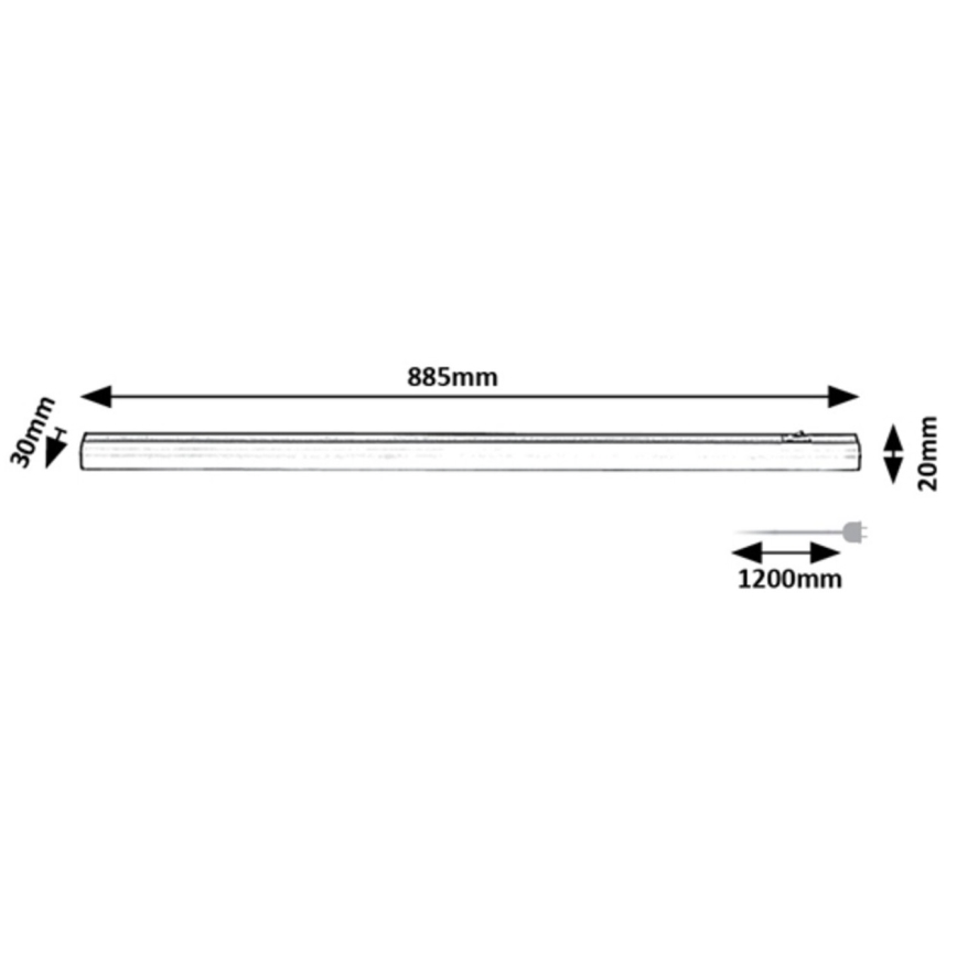 Rabalux - LED underskabslampe LED/13W/230V 4000K 88 cm