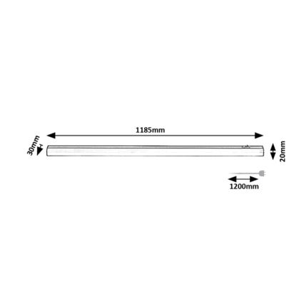 Rabalux - LED underskabslampe LED/18W/230V 4000K 118 cm