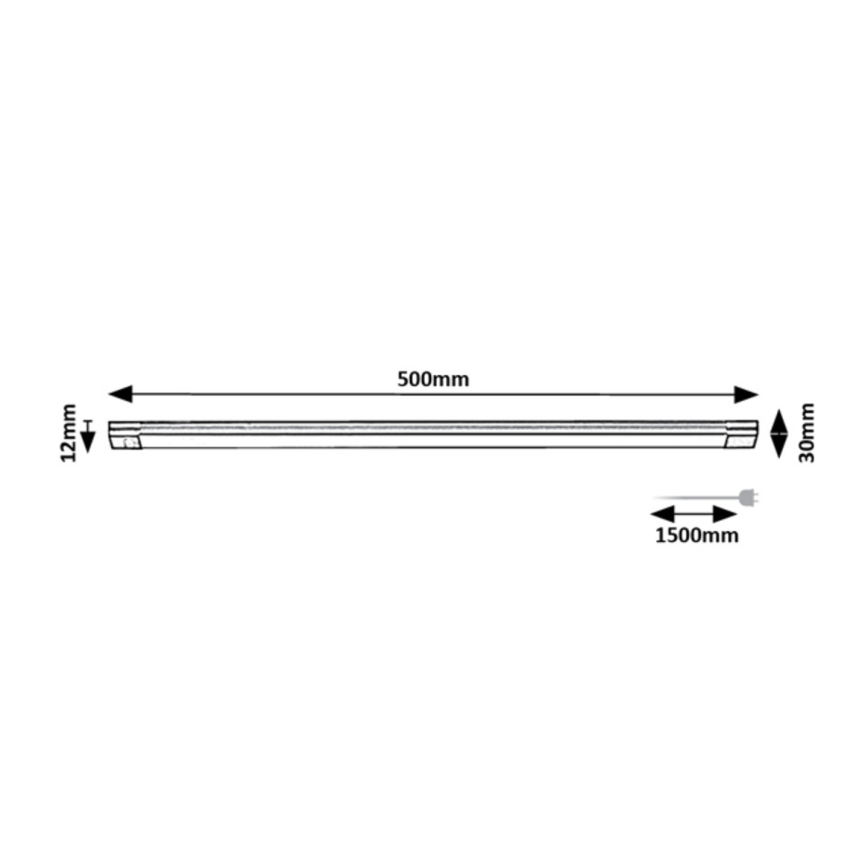 Rabalux - LED underskabslampe dæmpbar med sensor LED/8W/230V 3000K 50 cm