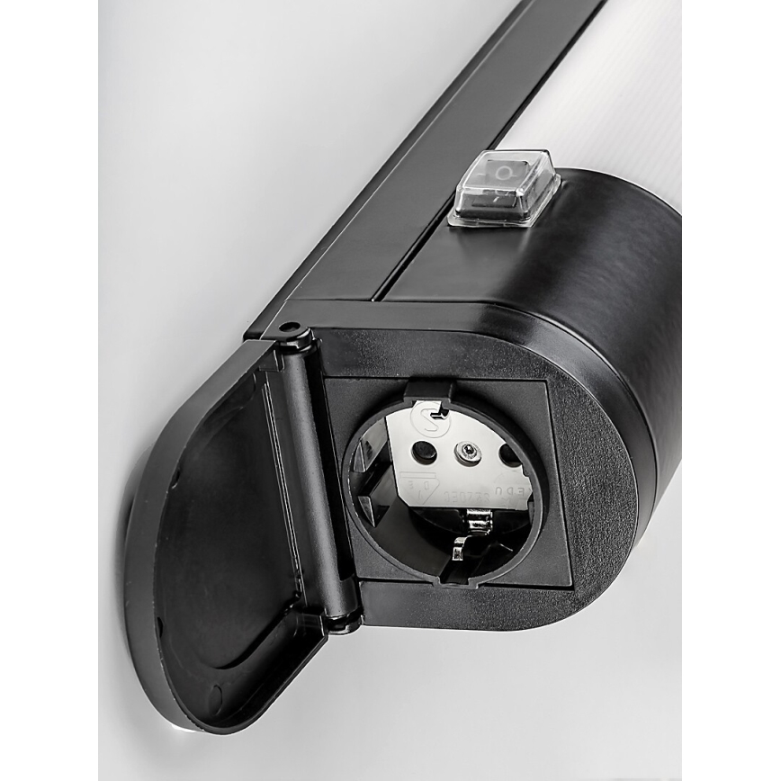 Rabalux - LED underskabslampe med skuffe LED/17W/230V 4000K IP44 sort 57 cm
