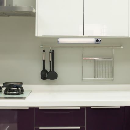 Rabalux - LED underskabslampe med skuffe LED/8W/230V 4000K 68 cm sølvfarvet