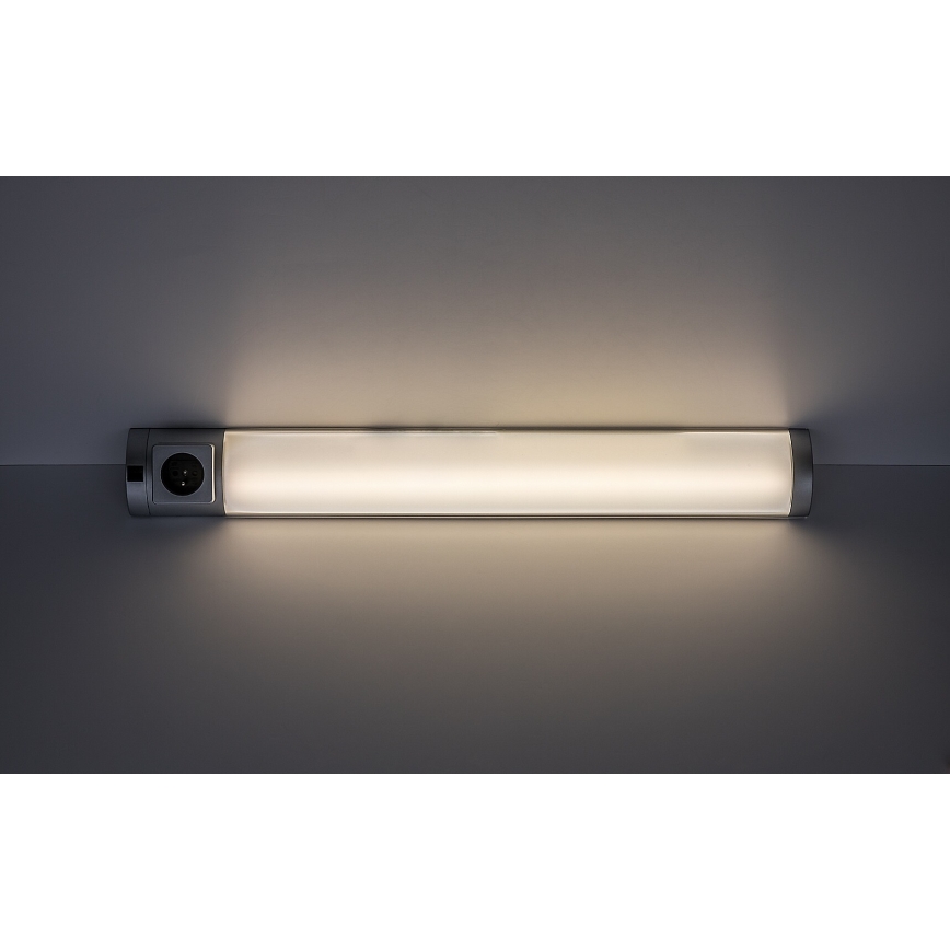 Rabalux - LED underskabslampe med skuffe LED/8W/230V 4000K 68 cm sølvfarvet
