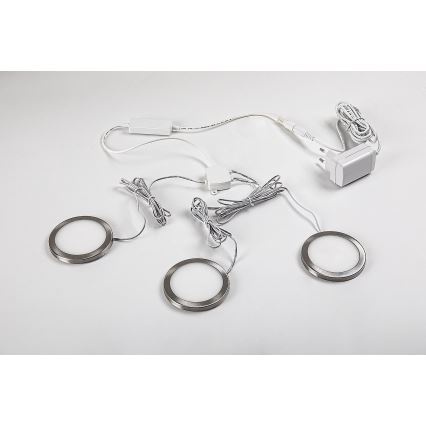 Rabalux - Sæt med 3x dæmpbar skabsbelysning LED/1W/230V 4000K