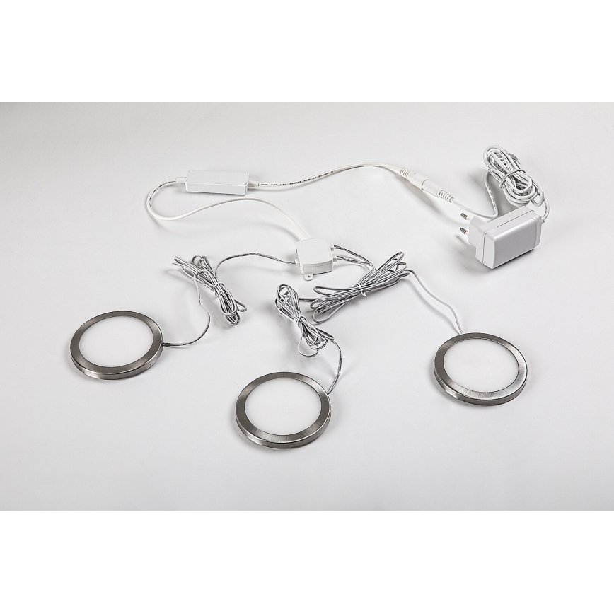 Rabalux - Sæt med 3x dæmpbar skabsbelysning LED/1W/230V 4000K