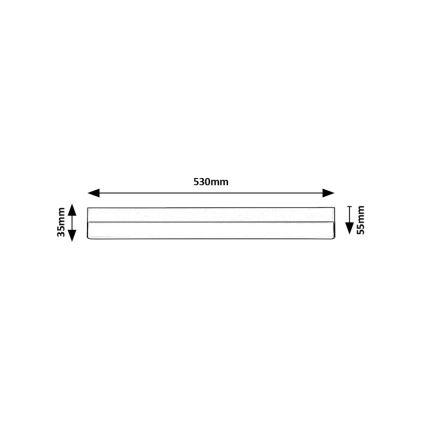 Rabalux - LED underskabslampe LED/14W/230V 4000K 53 cm sort