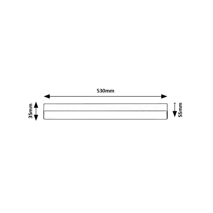 Rabalux - LED underskabslampe LED/14W/230V 4000K 53 cm sort