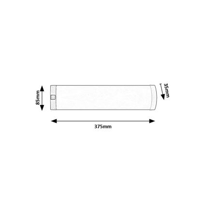 Rabalux - LED underskabslampe LED/5W/230V 4000K skinnende krom