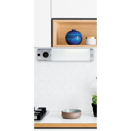 Rabalux - LED underskabslampe med skuffe LED/5W/230V 4000K 45 cm mat krom