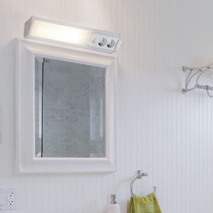 Rabalux - LED underskabslampe med 2 stikkontakter LED/10W/230V 4000K 50 cm hvid