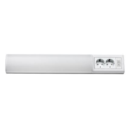 Rabalux - LED underskabslampe med 2 stikkontakter LED/10W/230V 4000K 50 cm hvid