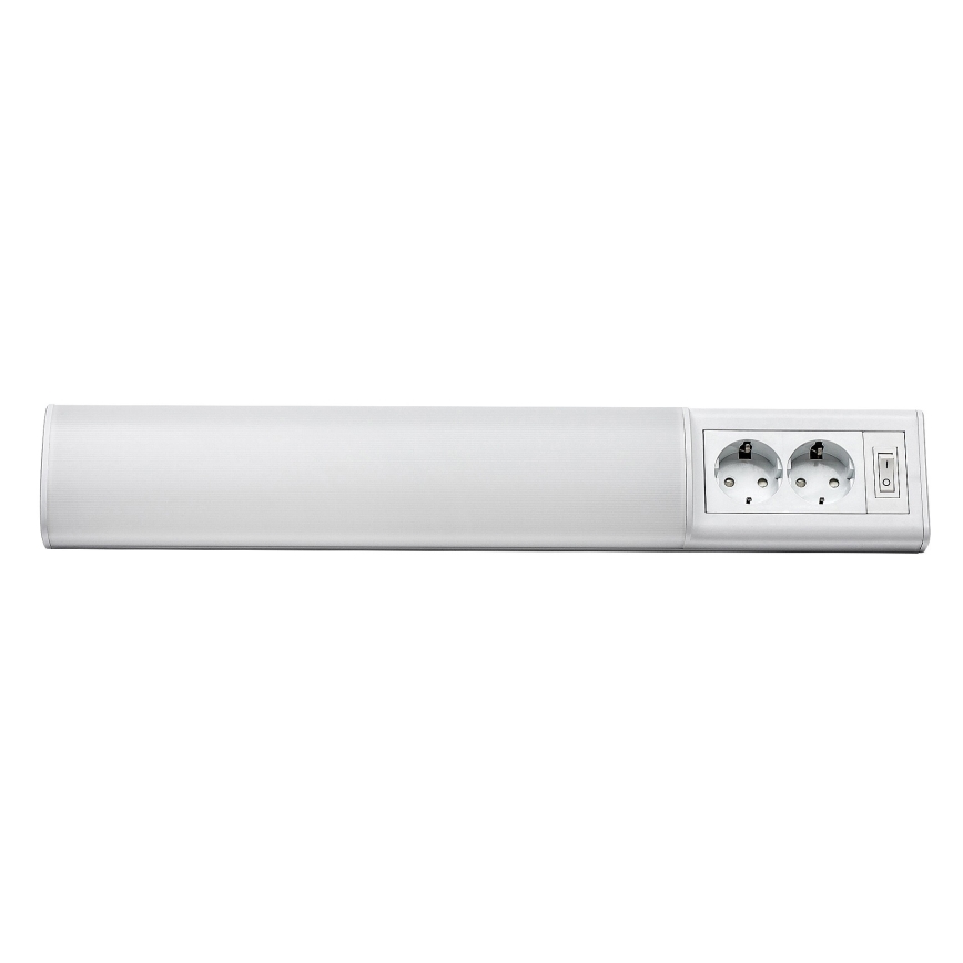 Rabalux - LED underskabslampe med 2 stikkontakter LED/10W/230V 4000K 50 cm hvid