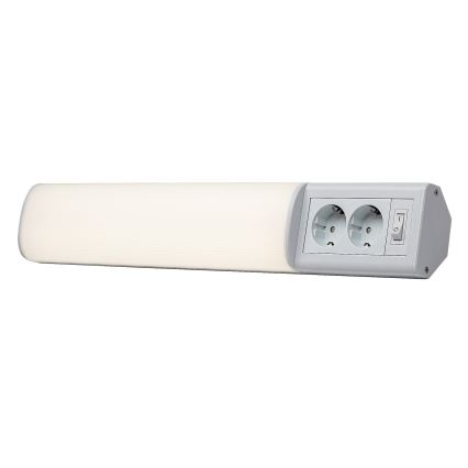 Rabalux - LED underskabslampe med 2 stikkontakter LED/10W/230V 4000K 50 cm hvid
