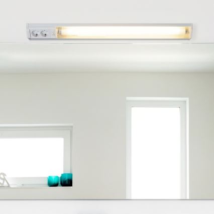 Rabalux - LED underskabslampe med 2 stikkontakter LED/15W/230V 4000K 70 cm hvid