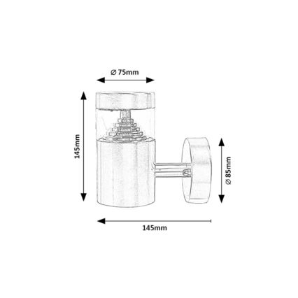 Rabalux - Udendørs LED væglampe LED/7W/230V IP54