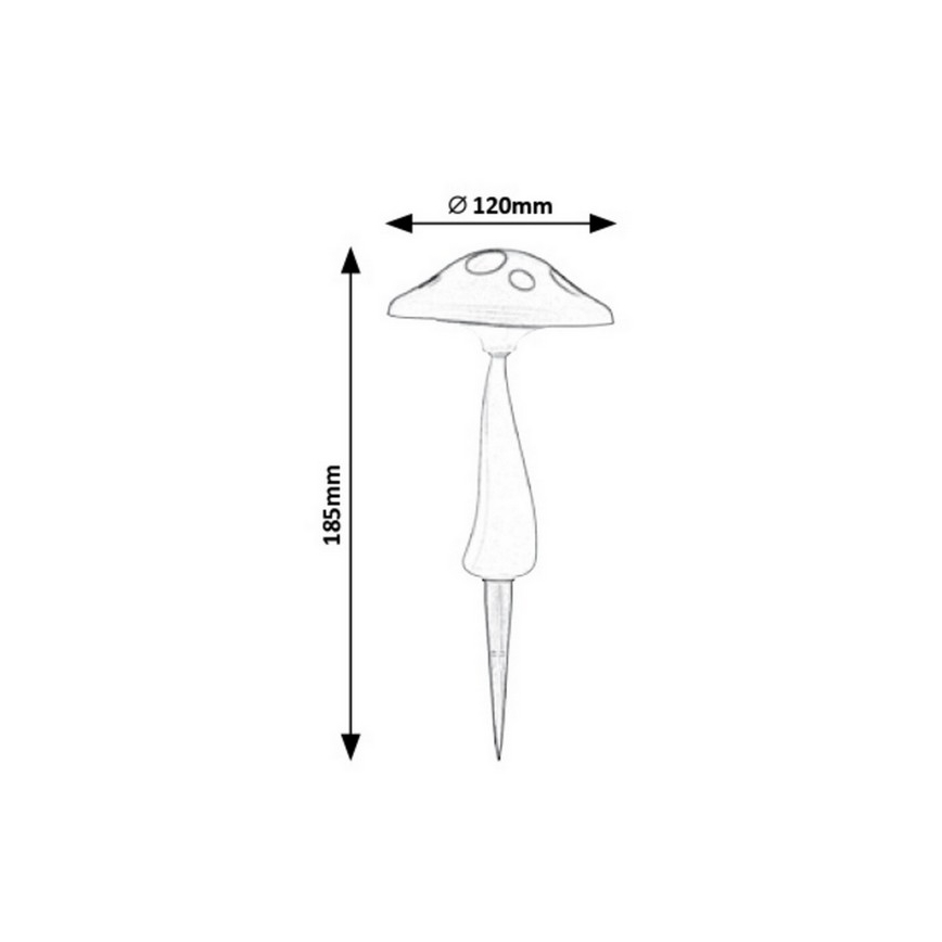 Rabalux 7877 - LED solcellelampe med sensor LED/0,06W/1xAA IP44
