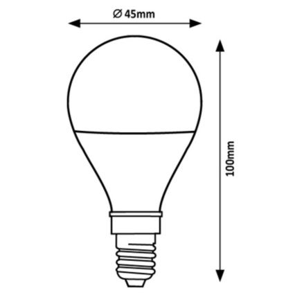 Rabalux - LED-pære G45 E14/2W/230V 3000K Energiklasse A