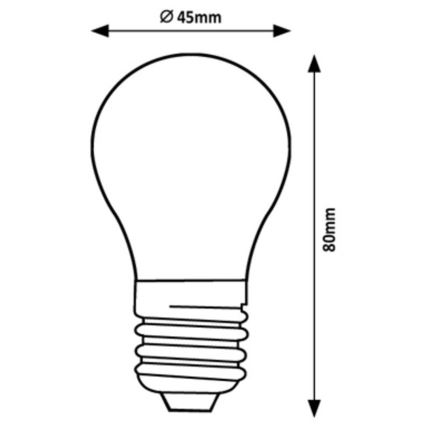 Rabalux - LED-pære G45 E27/2W/230V 4000K Energiklasse A