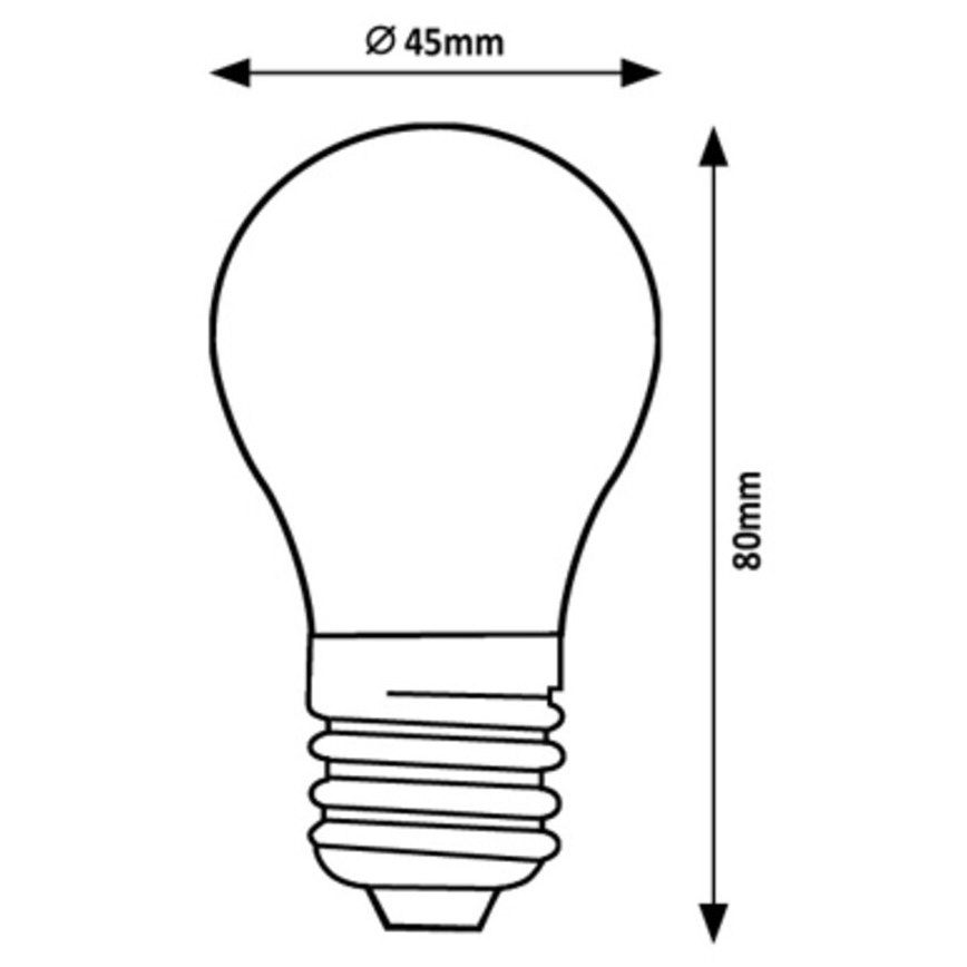 Rabalux - LED-pære G45 E27/2W/230V 4000K Energiklasse A