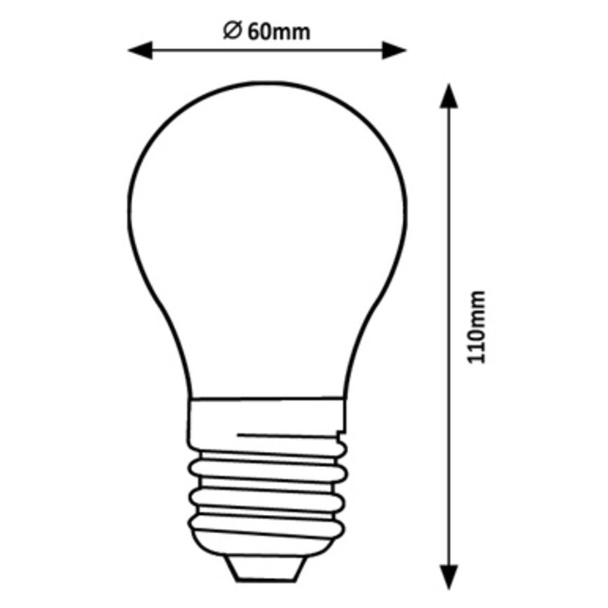 Rabalux - LED-pære A60 E27/4W/230V 4000K Energiklasse A
