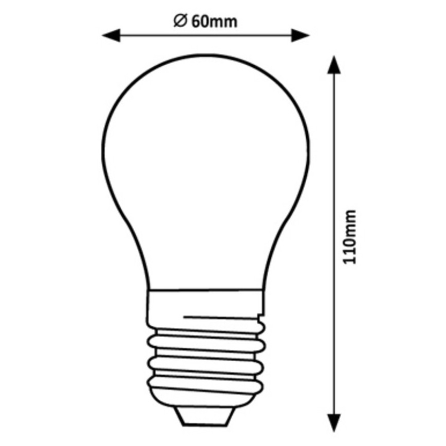 Rabalux - LED-pære A60 E27/7W/230V 3000K Energiklasse A
