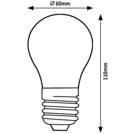 Rabalux - LED-pære A60 E27/7W/230V 4000K Energiklasse A