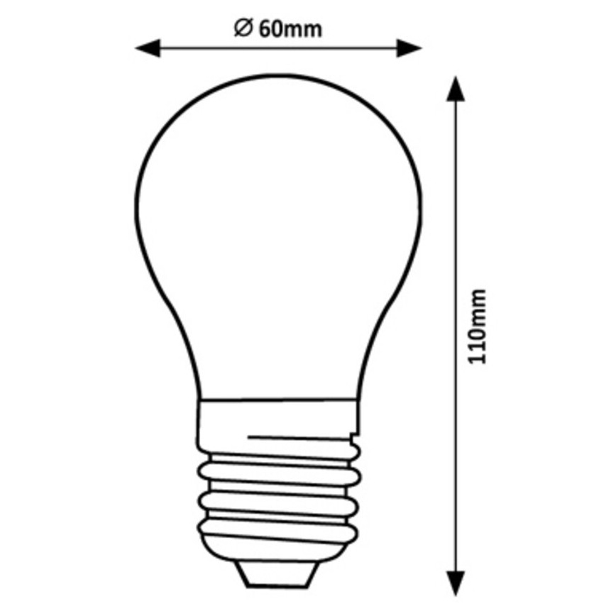 Rabalux - LED-pære A60 E27/7W/230V 4000K Energiklasse A