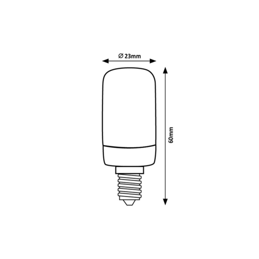 Rabalux - LED-pære T20 E14/2W/230V 2700K