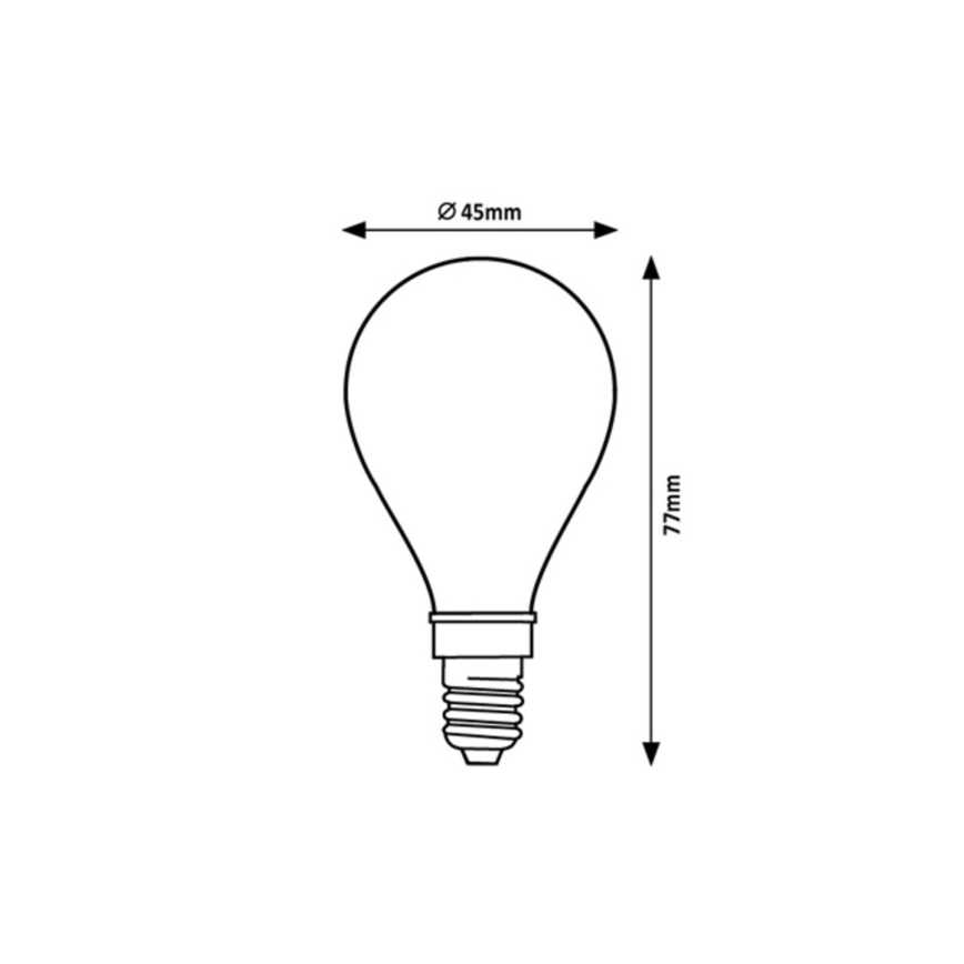 Rabalux - LED-pære G45 E14/4W/230V 2700K