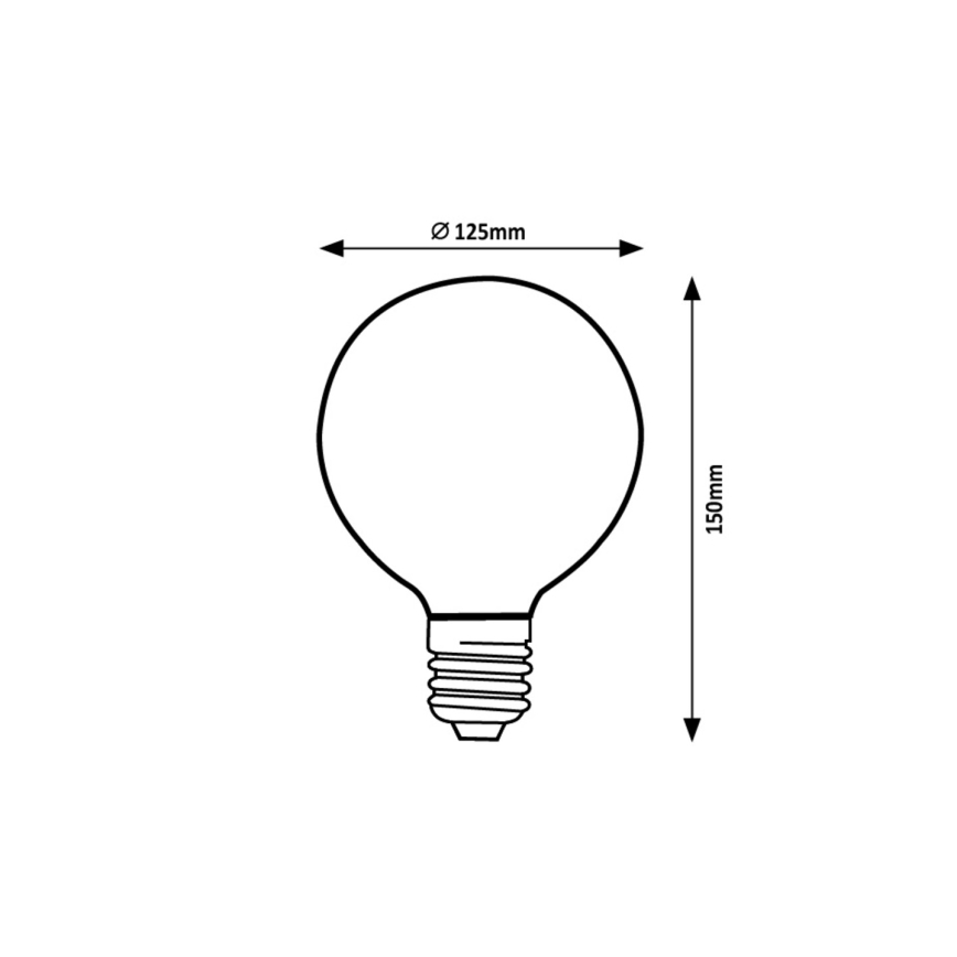 Rabalux - LED-pære G125 E27/5W/230V 1800K