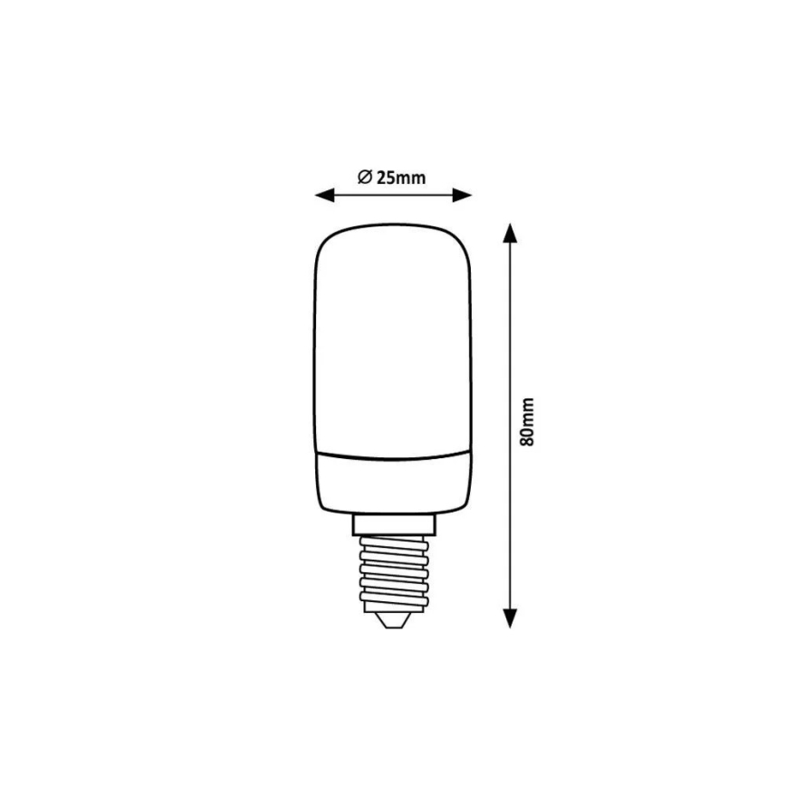 Rabalux - LED-pære T25 E14/4W/230V 3000K