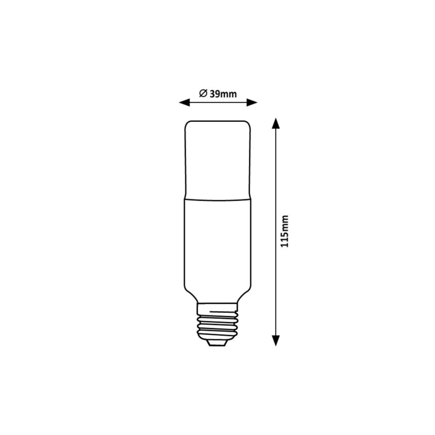 Rabalux - LED-pære SMD T39 E27/9W/230V 4000K