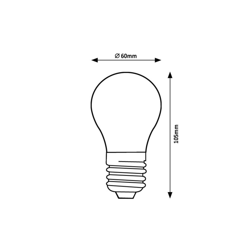 Rabalux - LED-pære FILAMENT A60 E27/4W/230V 3000K Energiklasse A