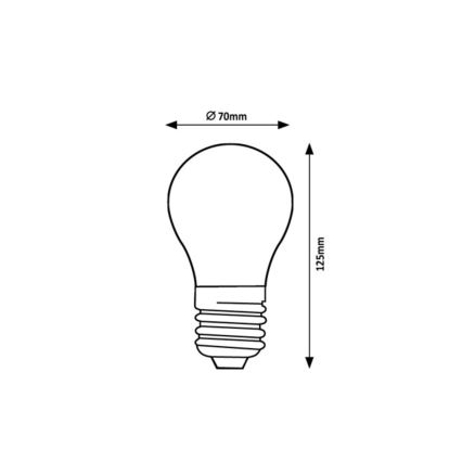 Rabalux - LED-filamentpære A70 E27/18W/230V 3000K